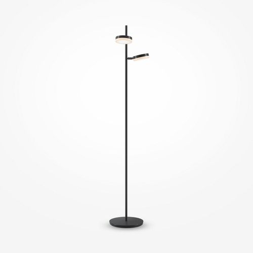 Maytoni Fad Lampadaire Intgr Moderne  2 Lumires  Del  Intensit Variable Noir Mat 3000k