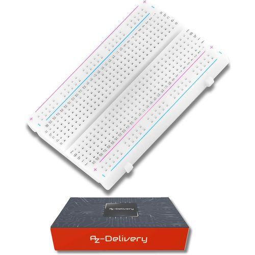 Mb-102 Mini Breadboard 400 Pin Avec 4 Barres D'Alimentation Compatible Avec Arduino Et Raspberry Pi Incluant Un E-Book!