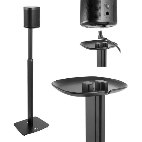 Mc-896 Support De Haut-Parleur Compatible Avec Sonos One Et One Sl Avec Gestion Des Cbles - Hauteur Rglable De 70  127 Cm[YIN4182652]