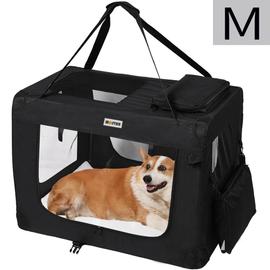 Mc Star Sacs De Transport Pour Chien Chat Portable Pliable Cage De Transport Animal Domestique Noir M 60 X 42 X 42 Cm Rakuten