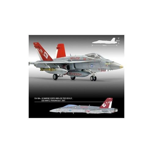 Mcdonnell-Douglas F/A-18+ Hornet Vmfa-232 'red Devils' Limited Edition - Maquette D'avion Academy Ac12520