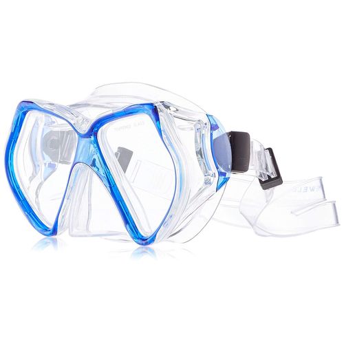 Mcwell Tuba Pour Adulte 2??Verre Profi Masque De PlongE Avec Verre De SCurit Et Large Champ De Vision, Mc016430 Tuba Avec Embout En Silicone
