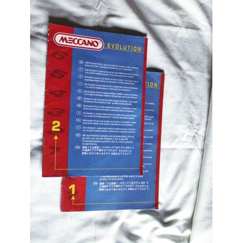 Meccano volution 1 Et 2 1995 Manuel Notice Catalogue
