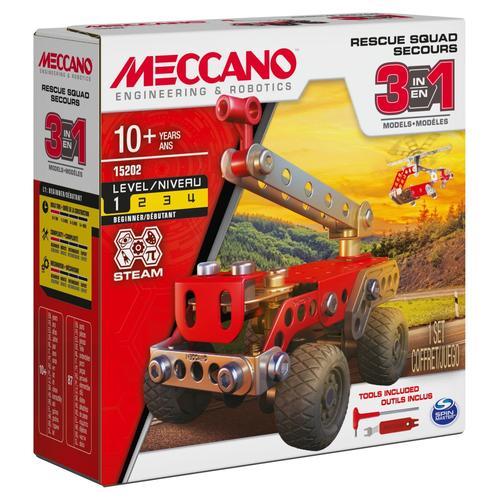 Meccano Vehicules De Secours - 3 Modeles Meccano