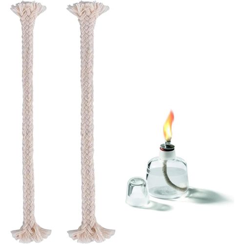 Mèche de Rechange, Meche Lampe a Petrole, Meche Lampe à Huile en Coton, Mèche Tressée en Coton