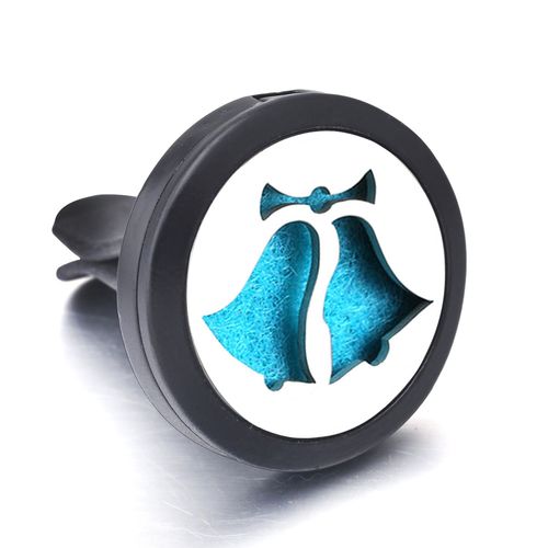 Mdaillon D'aromathrapie Diffuseur D'huile Essentielle, Pendentif Dsodorisant De Voiture Noir  La Mode En Acier Inoxydable, Motif Personnalis Accept