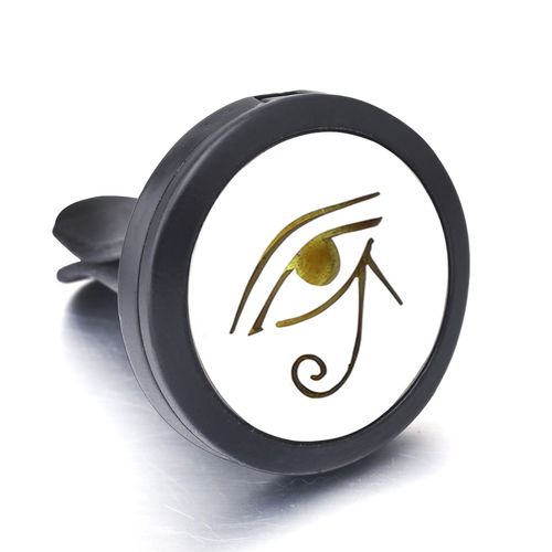 Mdaillon D'aromathrapie Diffuseur D'huile Essentielle, Pendentif Dsodorisant De Voiture Noir  La Mode En Acier Inoxydable, Motif Personnalis Accept