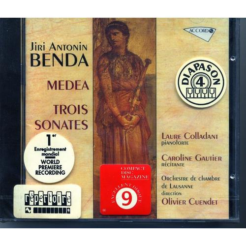 Medea  -  Trois Sonates Pour Pianoforte - Jiri Antonin Benda