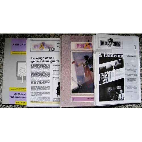 Mediacteurs Programme De Formation Et Support Pdagogique Idal Pour Apprendre A Dcrypter La Tlvision, Programme Et Langage Audiovisuel. 1  8 (90) + 1  8 91/92) + Sup Au N 2 + 1, 2, 3 Et 6 92/93