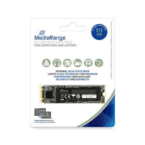 Mediarange Mr1023 Disque Ssd M.2 512 Go Srie Ata Iii 3d Tlc Nand