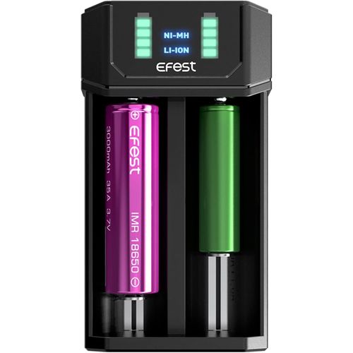 Mega Chargeur De Batterie Usb Pour Piles Aa Aaa 18650 21700 Double Fente Rapide 1 A Nimh Li-Ion