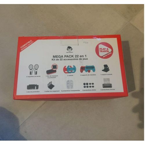 Mga Pack 22 En 1 Geek Monkeys Pour Nintendo Switch