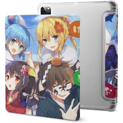 Megumin Bad Goddess Kono Subarashii Sekai Ni Shukufuku Wo tui Pour Ipad Pro 2021 Avec Plumier, Rsistant Aux Chocs, Mise En Veille/Rveil Automatique, Coque De Protection Transparente Pour Tablette 11 Pouces
