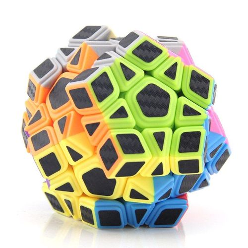 Meilong Megaminx Cube Magique, Autocollants En Fibre De Carbone, Dodecahedron Neo Speed Magic Cube Twist, Jouets ducatifs
