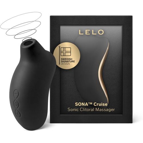 Meimieshop-Sona Cruise-Vibromasseur Sonique,Stimulateur Clitoridien Vibrant Pour Femmes,Dot Du Cruise Control Pour Encore Plus De Plaisir,Sex Toys Femme,Black