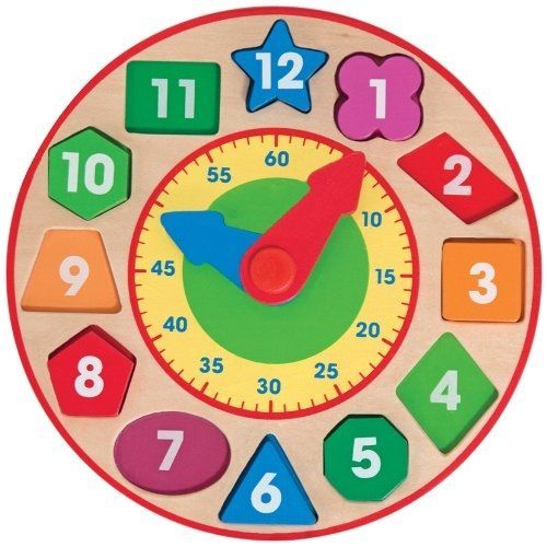 Melissa & Doug - 18593 - Jeu De Socit Educatif - Horloge De Tri De Formes