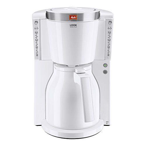 Melitta 101111 Cafetire filtre Look Therm Selection- verseuse isotherme- AromaSelector- systme anti-goutte- dtartrage- Blanc