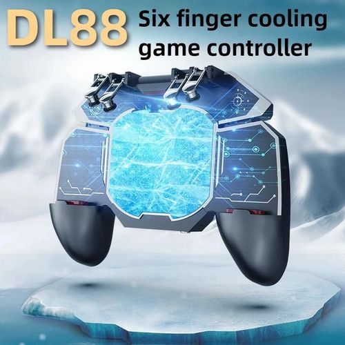 Memo Dl88 2 En 1 Tlphone Portable 6 Doigts Manette De Jeu Contrleur Avec Radiateur De Refroidissement  Semi-Conducteur Pour Ios Android Universel Dl88 With Game Finger Cot