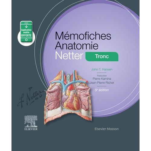 Mmofiches Anatomie Netter - Tronc    Format Poche 