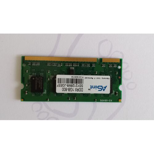 Mmoire ASint 1 Go DDR2  SO DIMM 200 broches - 800 MHz / PC2-5300