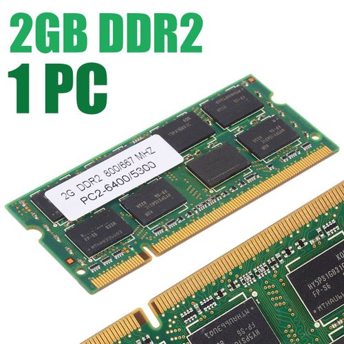Mmoire De Serveur D'ordinateur Portable  Faible Densit, Modle Ddr2, 2 Go, 800/667mhz, Pc2 6400/5300, Pour Dell, Sony, Toshiba, 1.8v, Cl5