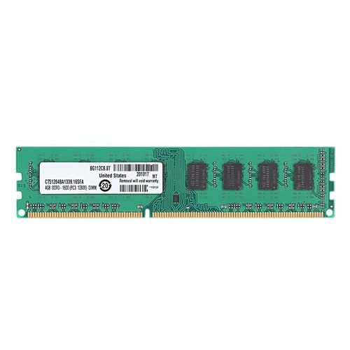 Mmoire de serveur d'ordinateur de bureau, modle DDR3, capacit 4 go, frquence d'horloge PC3-12800/1.5/1600/240 Mhz, Ram, DIMM, Non tamponne, ECC, Non compatible avec carte mre AMD, nouveau modle