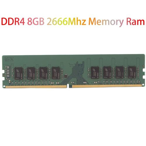 Mmoire de serveur d'ordinateur de bureau, modle DDR4, capacit 8 go, frquence d'horloge 2666/PC4-21300 Mhz, Ram 2RX8 1.2V, broches 288Pin