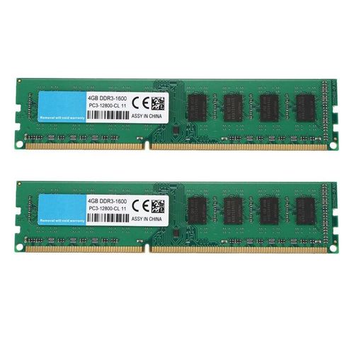 Mmoire de serveur ordinateur de bureau, modle DDR3 DIMM, capacit 4 go, frquence horloge 1600/PC3-12800 Mhz, Double face, capacit 1.5V, broches 240Pin