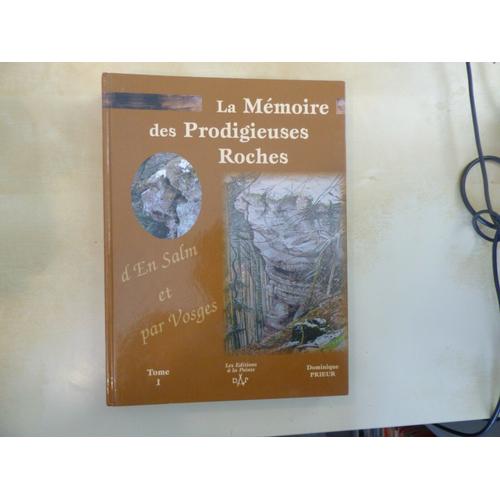 Mémoire Des Prodigieuses Roches, D'En Salm Et Par Vosges,Tome 1 ...