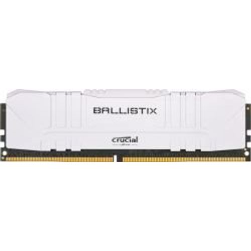 Mmoire DIMM DDR4 2666MHz Crucial, 32Gb (2x 16Gb) Ballistix Blanc (BL2K16G26C16U4W)