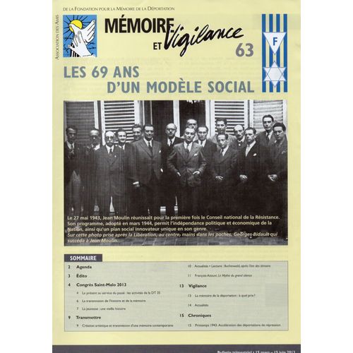 Mmoire Et Vigilance 63 