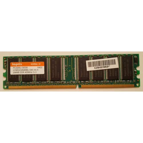 Mmoire Hynix 256 Mo DDR 400Mhz CL3 - PC3200U