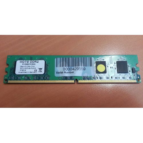 Mmoire MDT 512 Mo DDR2 - DIMM 240 broches