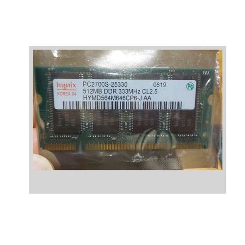 MEMOIRE PORTABLE 1 go (2x512) ddr-333 pc2700 Ordinateur Portable Mmoire SoDIMM Mmoire Ram Kit 200 broches