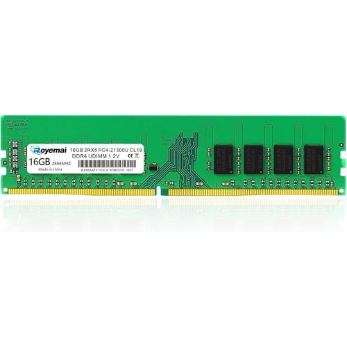 Mmoire RAM 16 Go DDR4 PC4-21300U 2666 MHz 288 PIN UDIMM 1,2 V CL19 2Rx8 Desktop RAM Module de mmoire