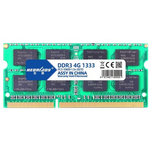 Mmoire RAM 4 Go DDR3 SODIMM 1333 MHz 204PIN Ordinateur Portable 1.5V PC3-10600