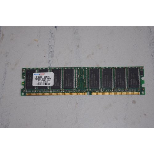 2 Barettes De Memoire Ram Ddr 184 Pin Pc2100 256mb - Une De Marque Dane-Elec + Une Pas De Marque