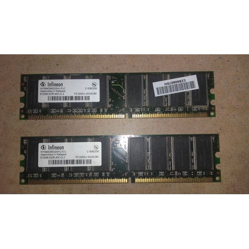 MEMOIRE RAM DDR 512MO 400MHZ CL3 PC3200