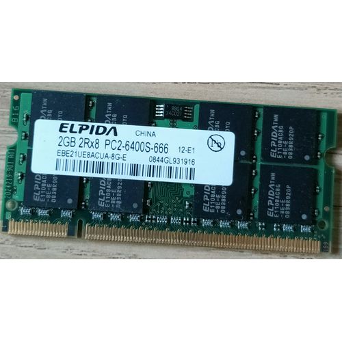 Mmoire RAM ELPIDA 2Go DDR2 SO-DIMM