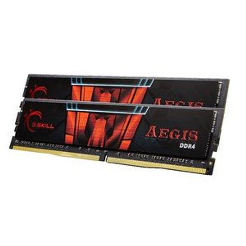 Mmoire RAM G.Skill Aegis 16 Go (2 x 8 Go) DDR4 2800 MHz CL17 Kit Dual Channel 2 barrettes de RAM DDR4 PC4-22400 - F4-2800C17D-16GIS