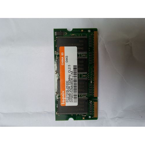 memoire RAM Hynix PC 2700S 25330     256 MB DDR  333MHz  HYMD232M646D6
