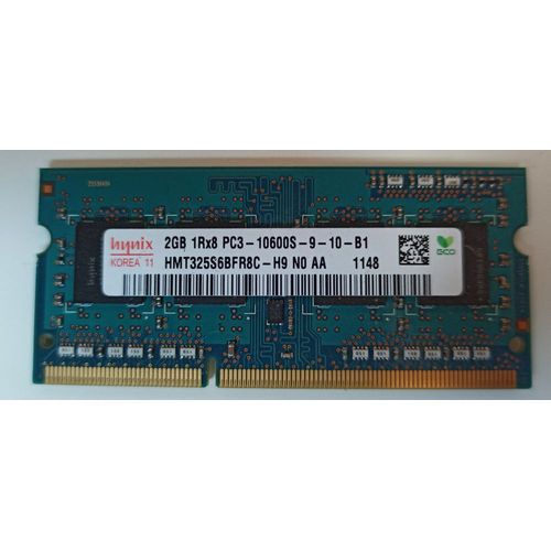 MEMOIRE RAM PC PORTABLE SODMM HYNIX DDR3 / 2GB 1Rx8 PC3 - 10600S