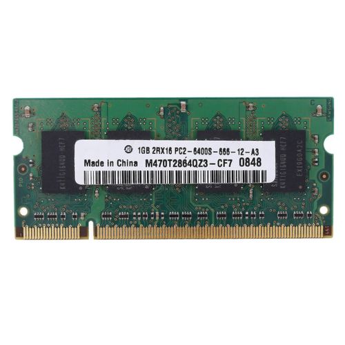 Mmoire RAM pour ordinateur portable Ddr2 1 Go 800 MHz Pc2-6400s Mmoire pour ordinateur portable Sodimm