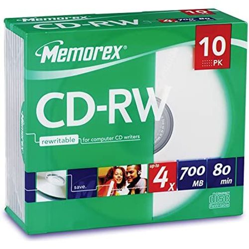 Memorex Pack 10 Cd-Rw 80 Min - Memorex