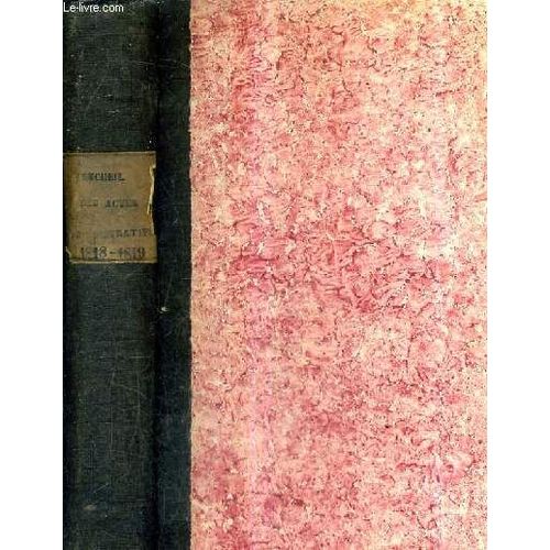 Memorial Administratif Du Departement De La Sarthe Ou Recueil D'arretes Instructions Lettres Avis Et Decisions Sur Des Principaux Points De L'administration - Tome 6 Annee 1818 + Tome 7 ...   de COLLECTIF