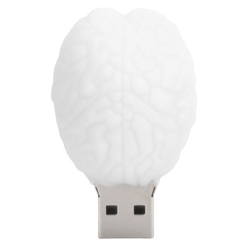 Memory Stick 2.0 USB Flash Drive Cl USB Stockage de donnes portable Cartoon Brain Doll Blanc32GB
