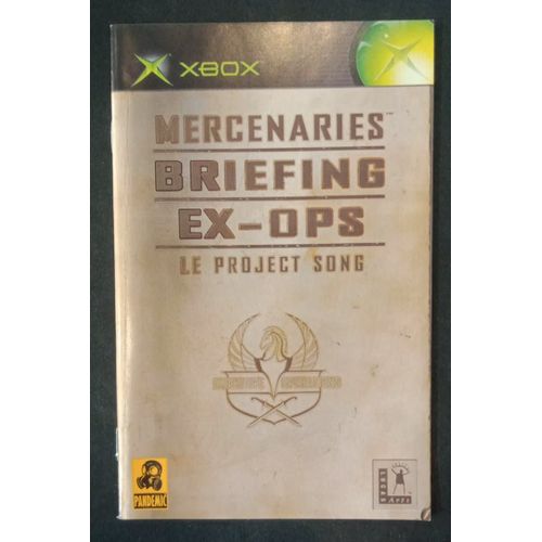 Mercenaries Briefing Ex-Ops Le Project Ops - Notice Officielle - Microsoft Xbox