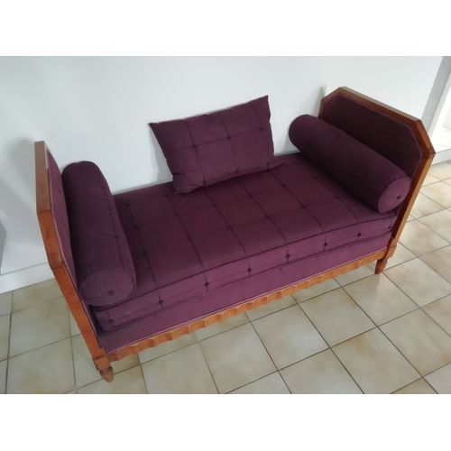 Mridienne poque Art-Dco, Banquette, Lit D'appoint