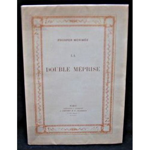 La Double Mprise   de prosper mrime