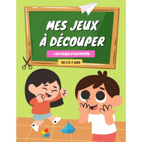 Mes Jeux  Dcouper +40 Pages D'activits: Cahier D'activits Pour Enfants : Pliages Magiques, Origamis, Avion En Papier, Puzzle Nol, Puzzle ... Squelette Gant  Dcouper (De 3  7 Ans)   de Sauvage, L'auteur  Format Broch 